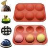 Large 6 Cavity Half Sphere Silicone Mold, 2 Pack Chocolate Ball Molds Baking Mold, Silicone Mold for Making Cakes