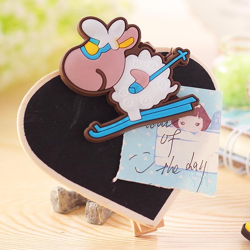 Buy 1pc Random Animal Silica Gel Fridge Whiteboard Sticker Refrigerator Kids