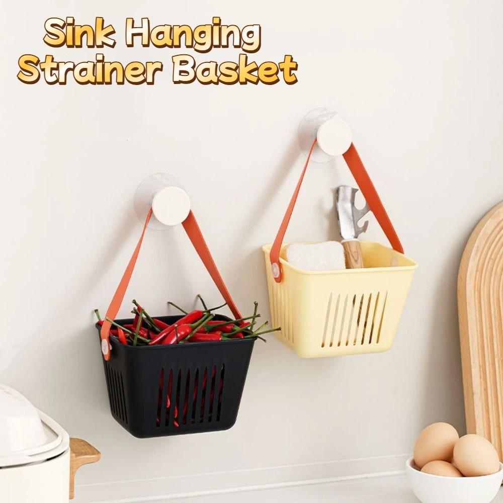 Creative Sink Hanging Strainer Basket Quickly Drain Soap Sponge Shelf  Home Storage