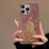 Laser Silver Silicone Phone Case For iPhone 13 14 15 11 12 16 Pro Max Plus Chinese New Year Cover Shockproof Bumper Soft Fundas