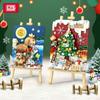 Loz Blocks Fun Creative 3D Painting Cat Educational Building Bricks Art Toys For Girl Present New Year Gift Christmas Santa