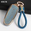 Tpu Car Key Case Cover Shell Fob For Ford Focus Edge Explorer Expedition C-Max Escape Flex Key Protection Accessories Keychain