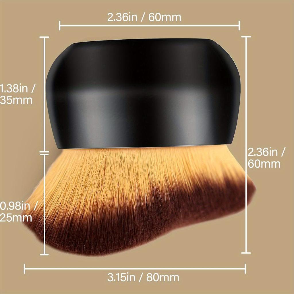 Extra Large Body Makeup Brush for Self Tanner, Leg Makeup&Bronzer Blend, Wide-headed Brush Sunscreen Face& Back Makeup Brush, Wet& Dry Use