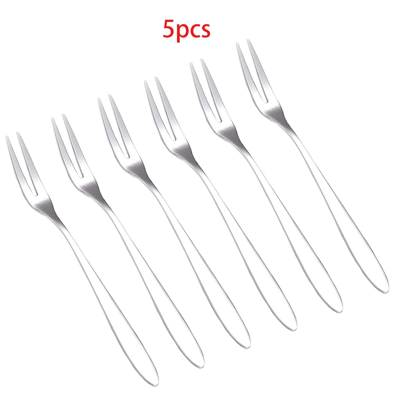 Mini Dessert Forks Set,Elegant 304 Stainless Steel Fruit,Appetizer,CakeSalad Dessert Small Forks Perfect for Cocktail Parties