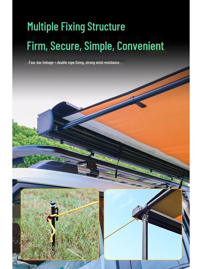 Equation Leopard Roof Rack Frame Extension with Folding Ladder for Off-road Modification