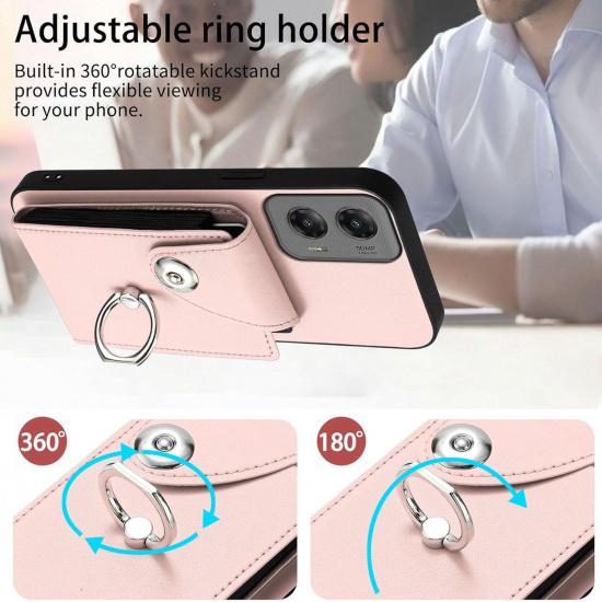 for Motorola Moto G Stylus 5G 2024 Case Wallet Cute Leather Phone Cover Moto G Stylus 2024 case with Card Holder and Stand Ring, Magnetic Clasp,