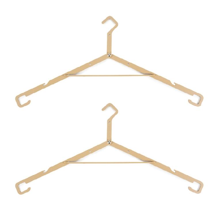 2pcs Travel Friendly Folding Hangers Travel Hangers Convenient Clothes Rack for Traveler and Outdoor Lover