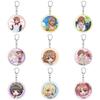55MM Anime A Certain Scientific Railgun Keychain Misaka Mikoto/Shirai Kuroko Key Chain Acrylic Model Plate Christmas Gifts