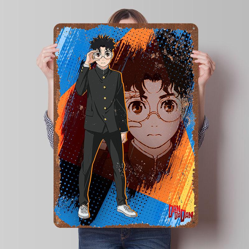 DAN DA DAN Tinplate Posters Custom Wall Art Vintage Metal Signs Retro Tin Plaque for Bedroom Decoration Gaming Home Decorations