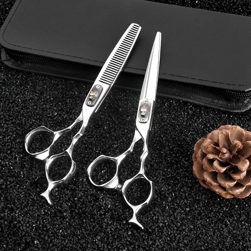 Black And Gold Hair Salon Professional Haircut Hairdressing Scissors Flat Scissors Bangs Scissors Thin Scissors Combination Barber Only