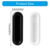 Window Pull Handle For Glass Door Cabinets Heavy Type Adhesive Mount Comfortable Ergonomic Shape Safe Rounded Edges