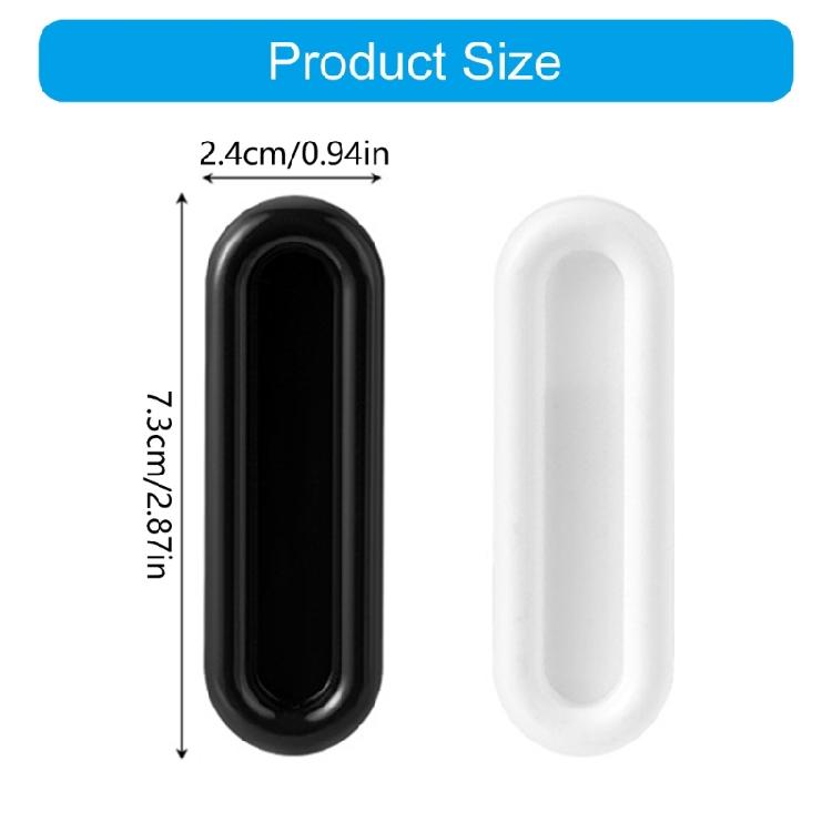 Window Pull Handle For Glass Door Cabinets Heavy Type Adhesive Mount Comfortable Ergonomic Shape Safe Rounded Edges