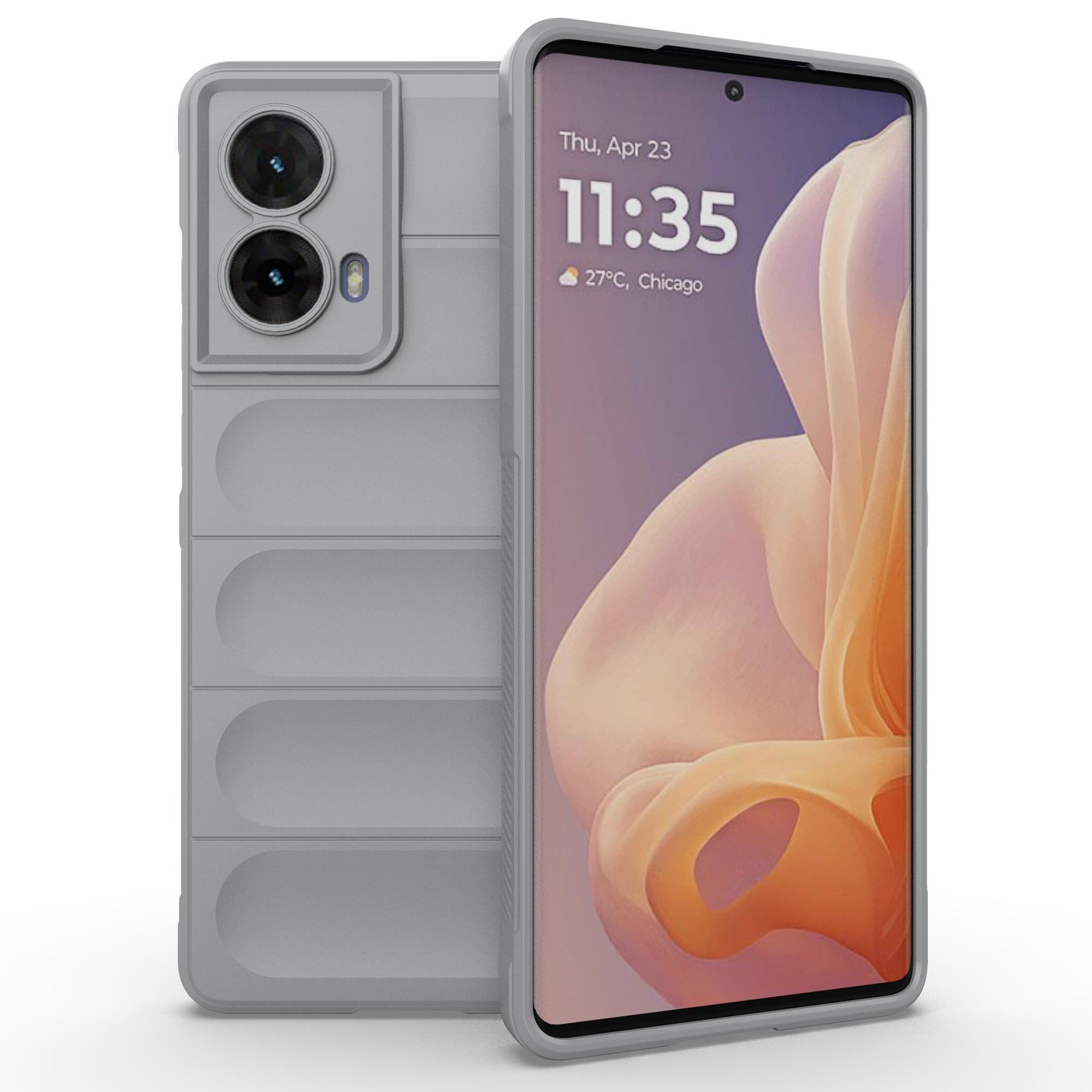 

Чехол для Motorola Moto G85 5G/S50 Neo 5G Мягкий ТПУ Противоударный Чехол для Телефона Light Grey