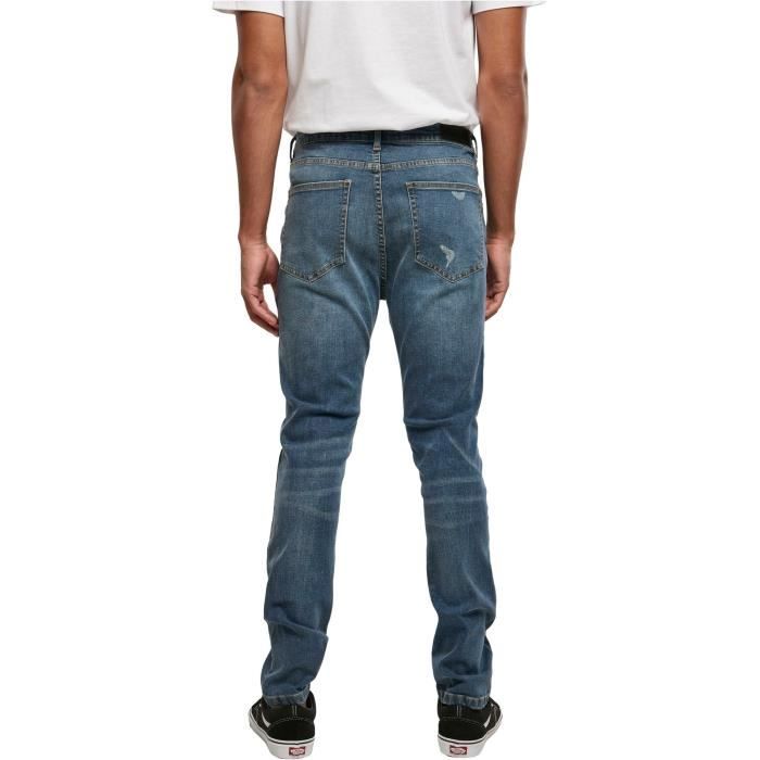 Jeans slim Urban Classics Heavy Destroyed - bleu - 28x32