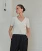 JUCYJUDY Knit Top And Short Sleeve Cardigan Set Jzkt326A