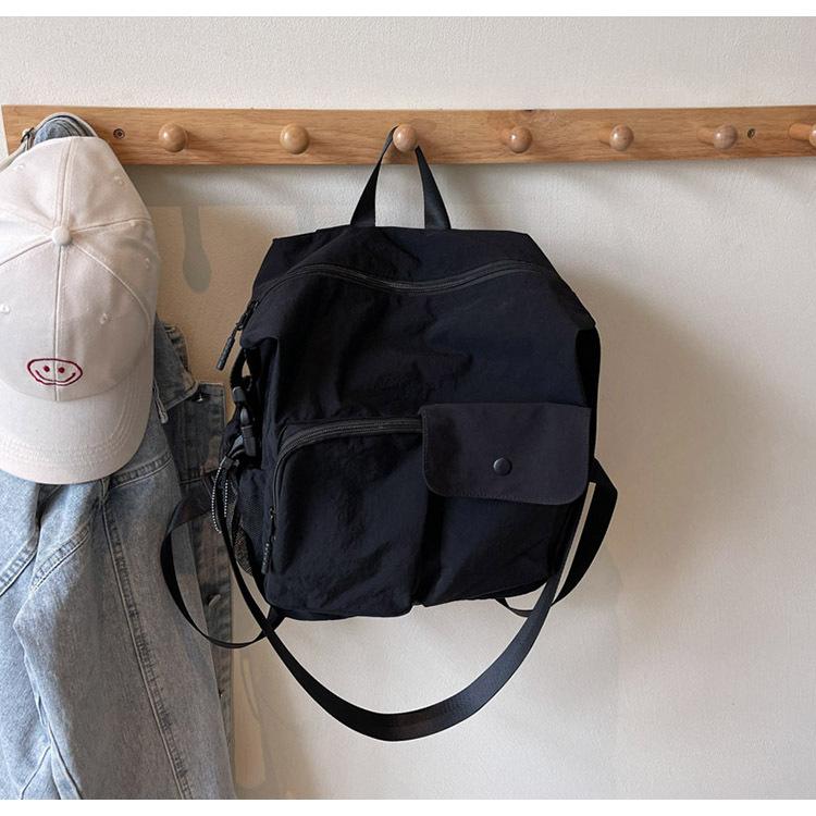 

2025 большая нейлоновая сумка женская новая на плечо, сумка-мессенджер, нишевый дизайн под мышкой, сумка-тоут с двойным плечевым ремнем чёрный