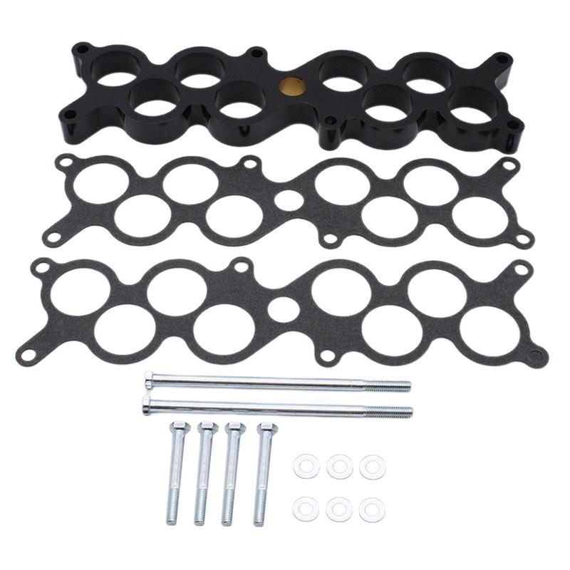 Auto Phenolic Intake Spacer Set Easy Install Metal Intake Manifold Adapter for Ford Mustang 5.0 GT-40