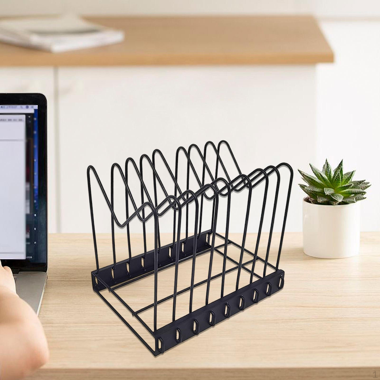 

Подставка для файлов, папка-органайзер, 8 секций для хранения, съемный держатель для планшета с защитой от царапин, книжная полка для