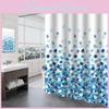 Decorative Polyester Shower Curtain With Waterproof Coating For Bathroom And Hotel Interior Design