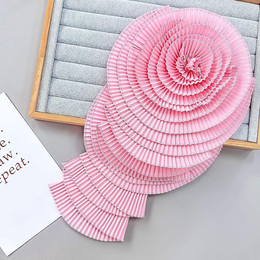 Folded Handmade Three-Dimensional Flower Accessories Clothing Dress Skirt Large Flower Decoration Corsage Cloth Sticker Accessories