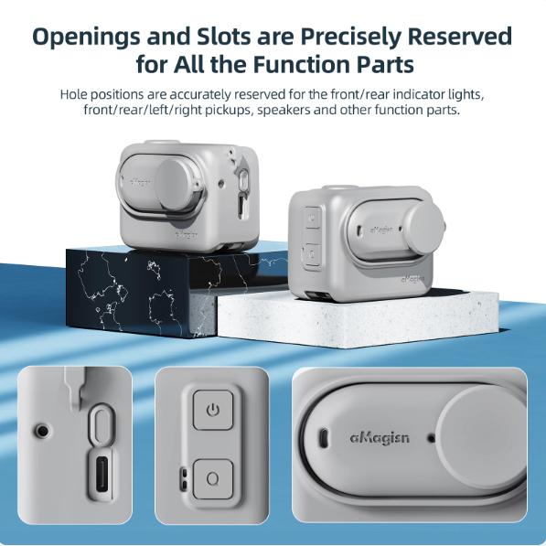 Pentru Insta360 GO 3 Husă din silicon pentru Insta360 Go 3 Husă de protecție pentru cameră de acțiune cu accesorii pentru folie de protecție a obiectivului