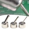 Welding Tools Welding Nozzle Easy To Install Welding Nozzle 3pcs 45 Degree Hot Air Rework Station Silver Stainless Steel