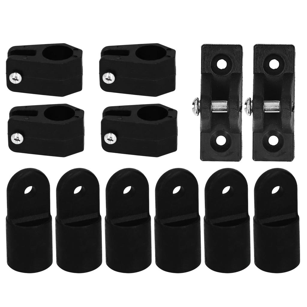 12pcs set Deck Hinge Jaw Slide Eye End Cap Kit Accessories for Marine Boat Yacht 7 8in Pipe Tube