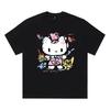 2026 Summer Hello Kitty Pastry Chef Tshirt High Quality Cotton Graffiti Cake Print Unisex Y2K Casual Tee