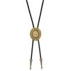 American Bolo Tie Punk Braided Rope Necktie Vintage 3D Cowboy Hat Pendant Western Necklace Costume Accessories for Men