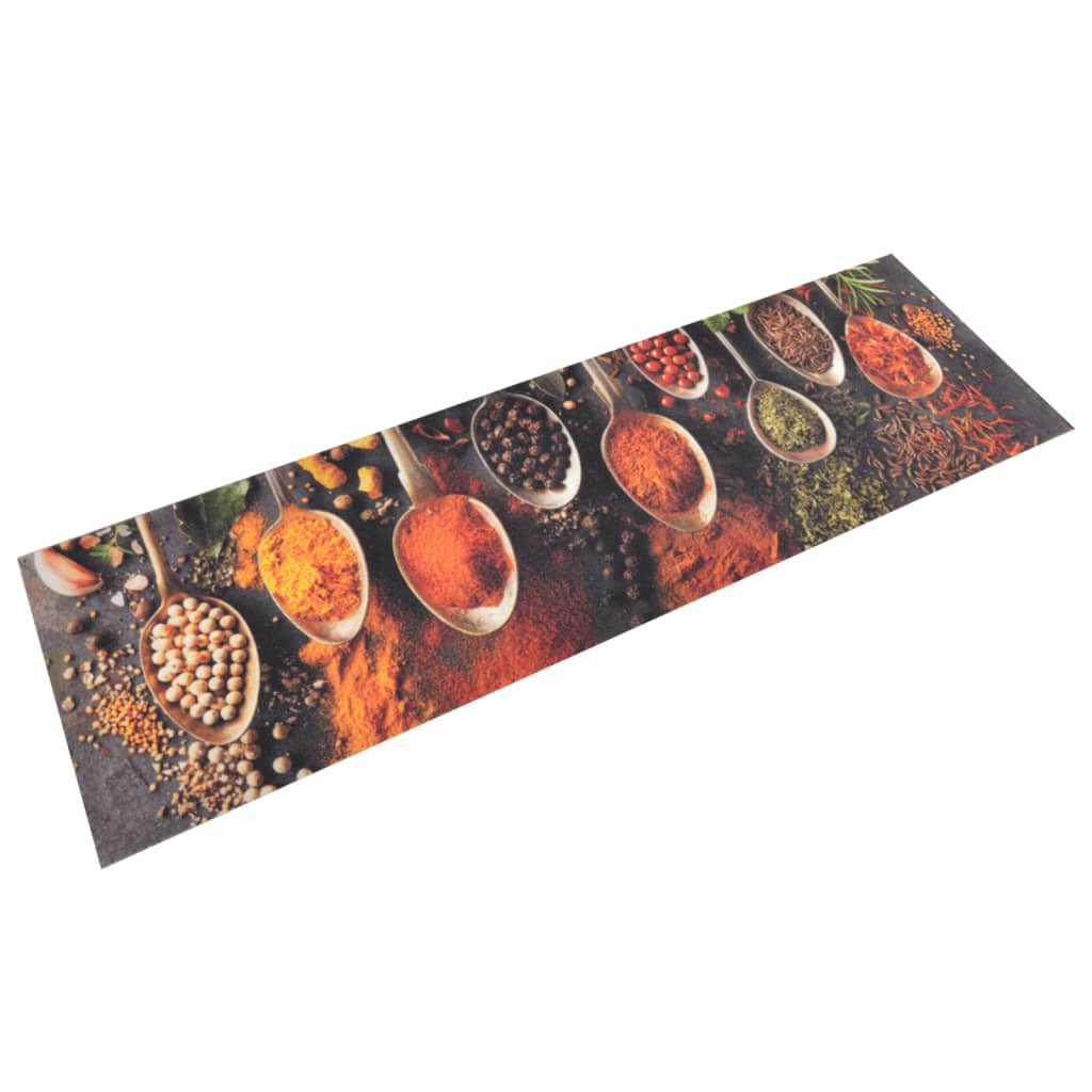 Vidaxl Dywanik Kuchenny, Wzór W Łyżeczki Z Przyprawami, 45X150 Cm