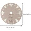 1Pcs Christmas Tree Skirt Premium Material Decorative Floor Mat Xmas Tree Skirt Decorations Party Home Hotel Festive Atmosphere