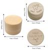 5cm Wood Storage Box Necklace Organize Baby Fetal Hair Box Creative Primary Teeth Storage  Home