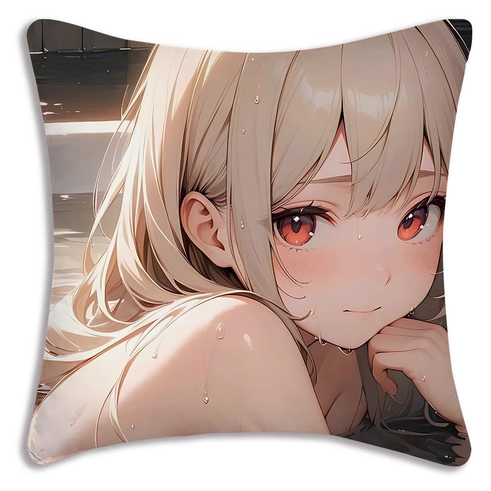 Pillow Cartoon Alya Sometimes Hides Her Feelings In Russian Sofa Decorative Home Double-Sided Printing Short Plush Cushion Cover