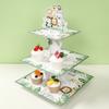 Jungle Animal Square Cake Stand Wild One Birthday Party Decor Kids Favors Gift Dessert Holder Jungle Safari Baby Shower Supplies