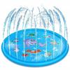 Inflatable PVC Water Play Sprinkler Mat for Kids & Pets - Outdoor Water Toy & Pool Float