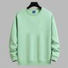 Men's Casual Solid Color Round Neck Sweatshirts Classic Sweatershirt Pullover Streetwear Long Sleeve Trendy Standard Swatershirt