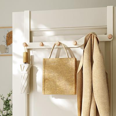 Home Bathroom Storage Rack Cloth Coat Hanger Door Hanging Door Hanging Bathroom Kitchen Accessories Simple Hook