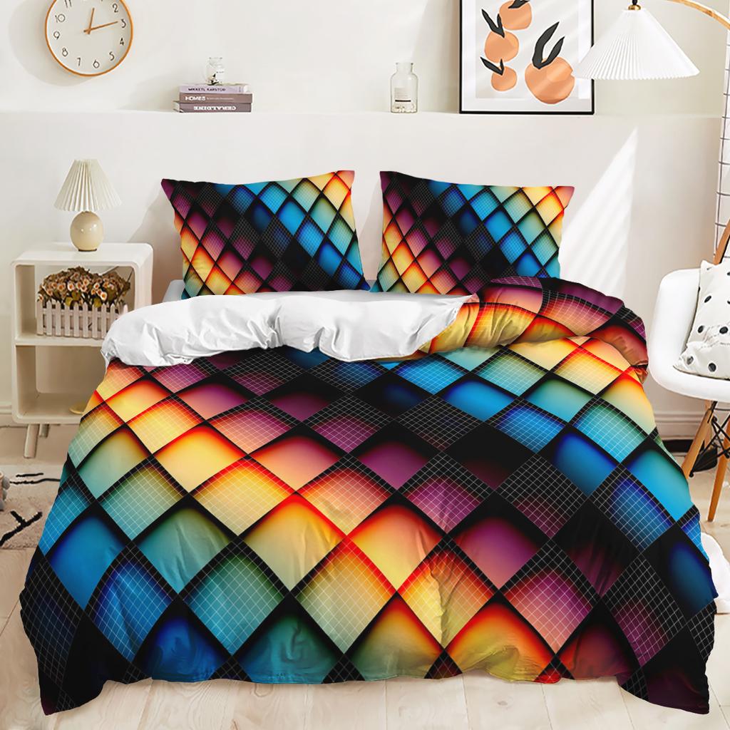 3D Digital Printing Music Theme Duvet Cover Set Piano Note Pattern Quilt Cover Pillowcase Music Lover Bedroom Decorative Bedding 3pcs