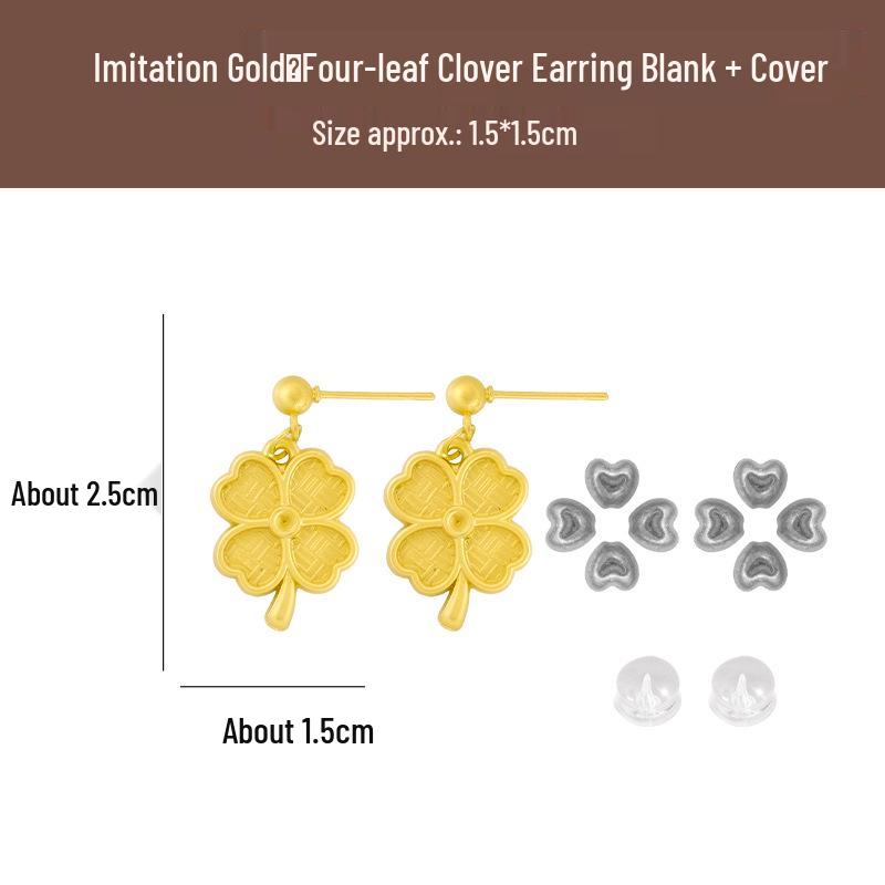 DIY Handmade Brocade Dangle Earrings Kit with 925 Silver Needles - New Chinese Style Gift Set