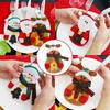 1pc Christmas Silverware Pockets Cover Xmas Party Home Table Dinner Spoons Forks Bags