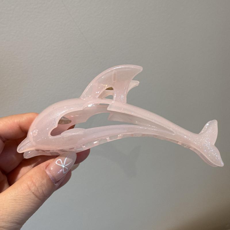 

1 Piece Beach Trendy Shark Clips Shell Dolphin Hair Claw Summer Ocean Girl S Claw Clip Hair Accessories For Women