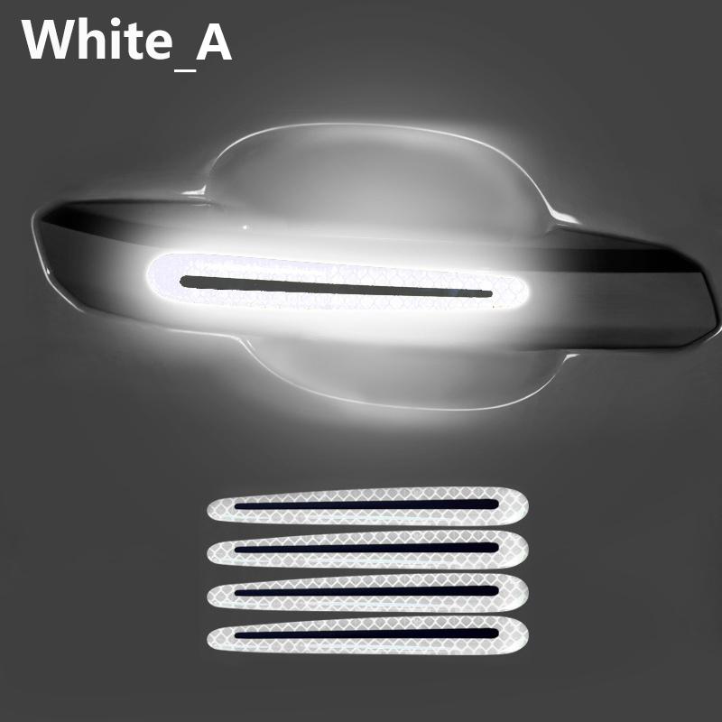 Doofoto 3D Car Reflective Sticker Tape Reflector Fender Warning Bumper Strip Door Handle Bowl Cover Car Exterior Accessories