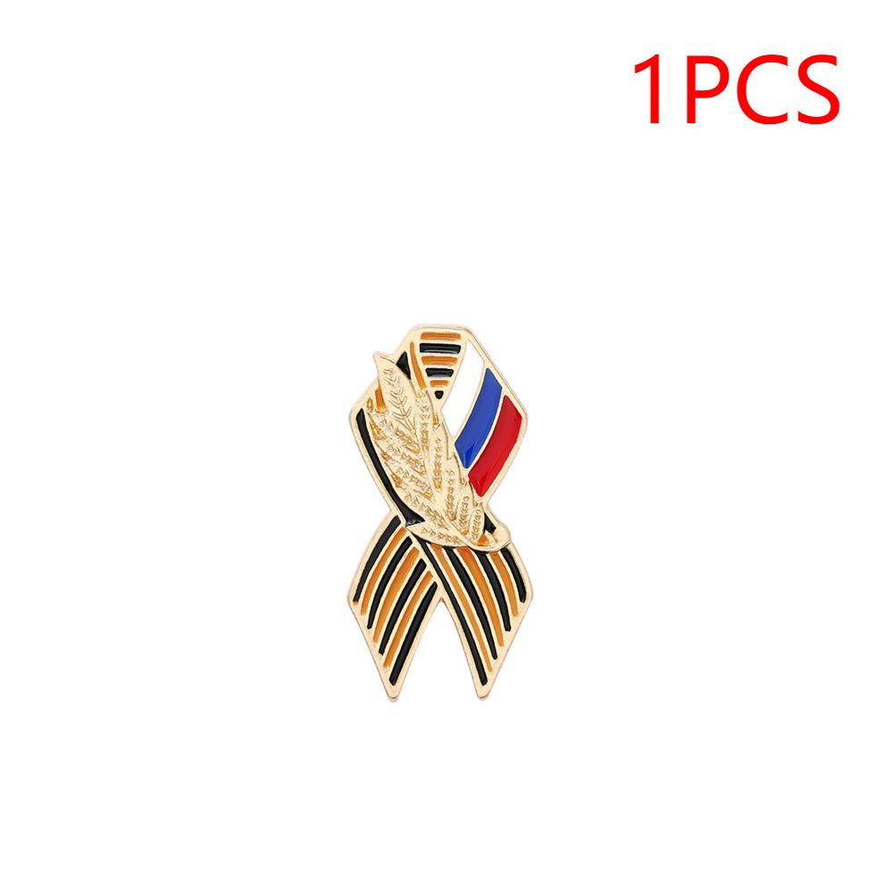 

1-20PCS Creative Ribbon Badge Enamel Badge Russian Flag Saint Victory Day Lapel Pin Brooch Festive Brooch Memory Symbol Pins