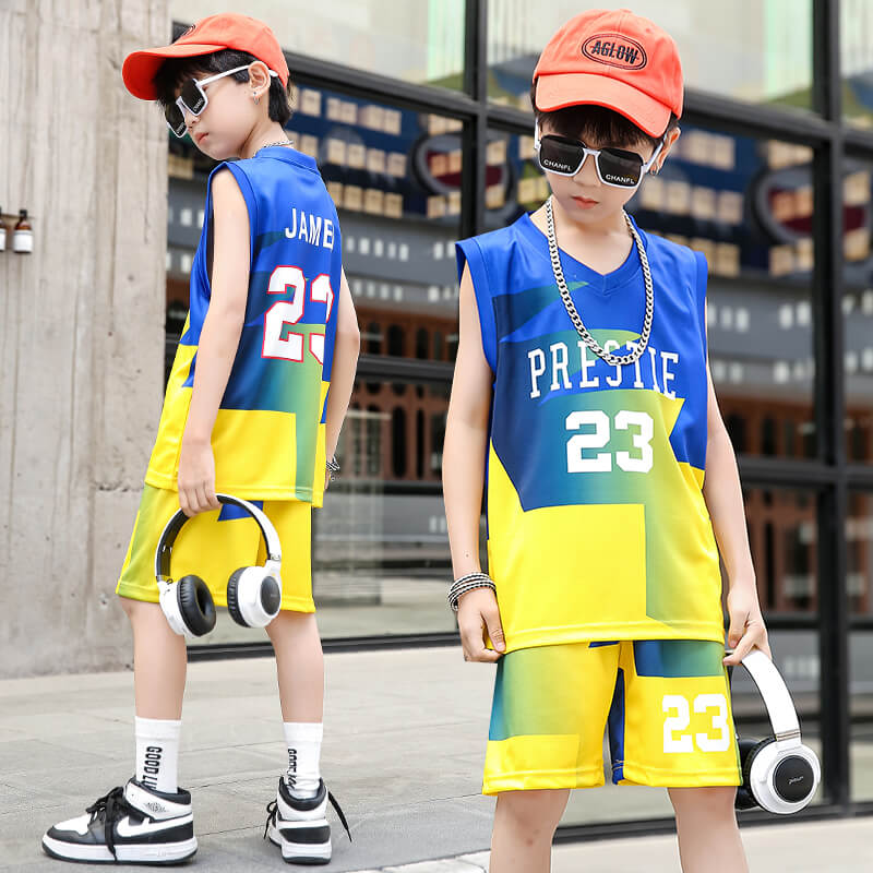 Children's Summer Fashion T-Shirts for Boys and Girls - Short Sleeves + Shorts - Casual Sports Set