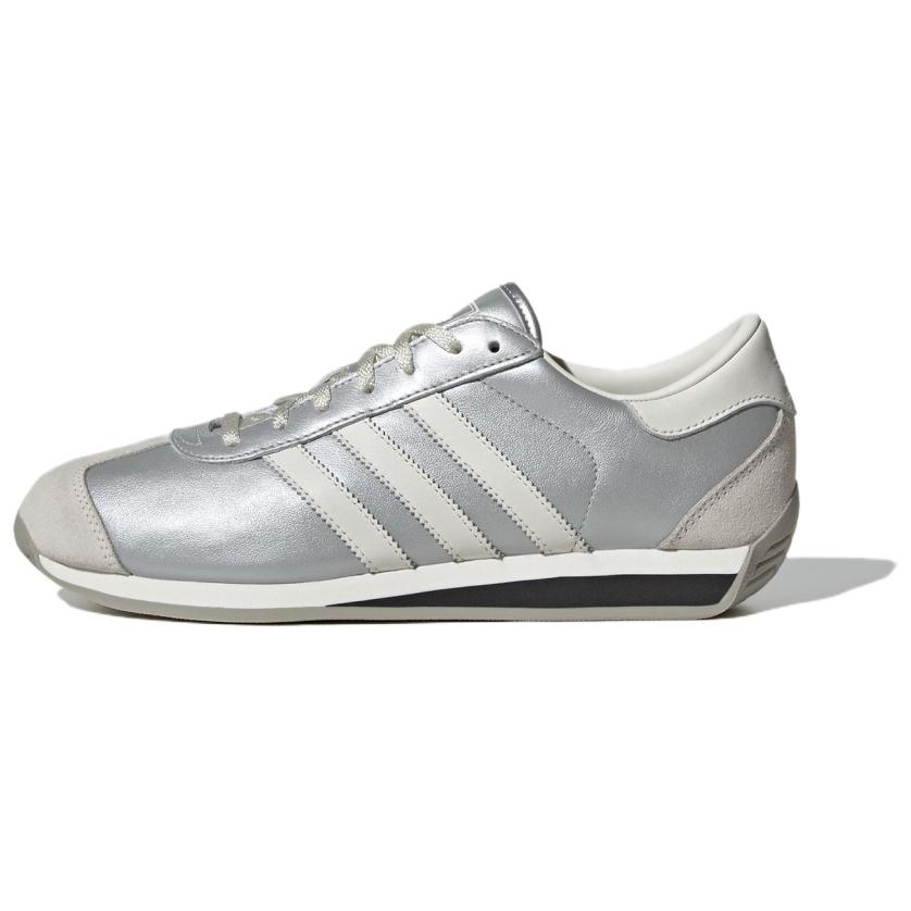 Adidas Originals Country 2 Fashion Versatile Y2K Retro Running Shoes Non-Slip Durable Low-Top Sneakers Unisex Sneakers Silver JH5599