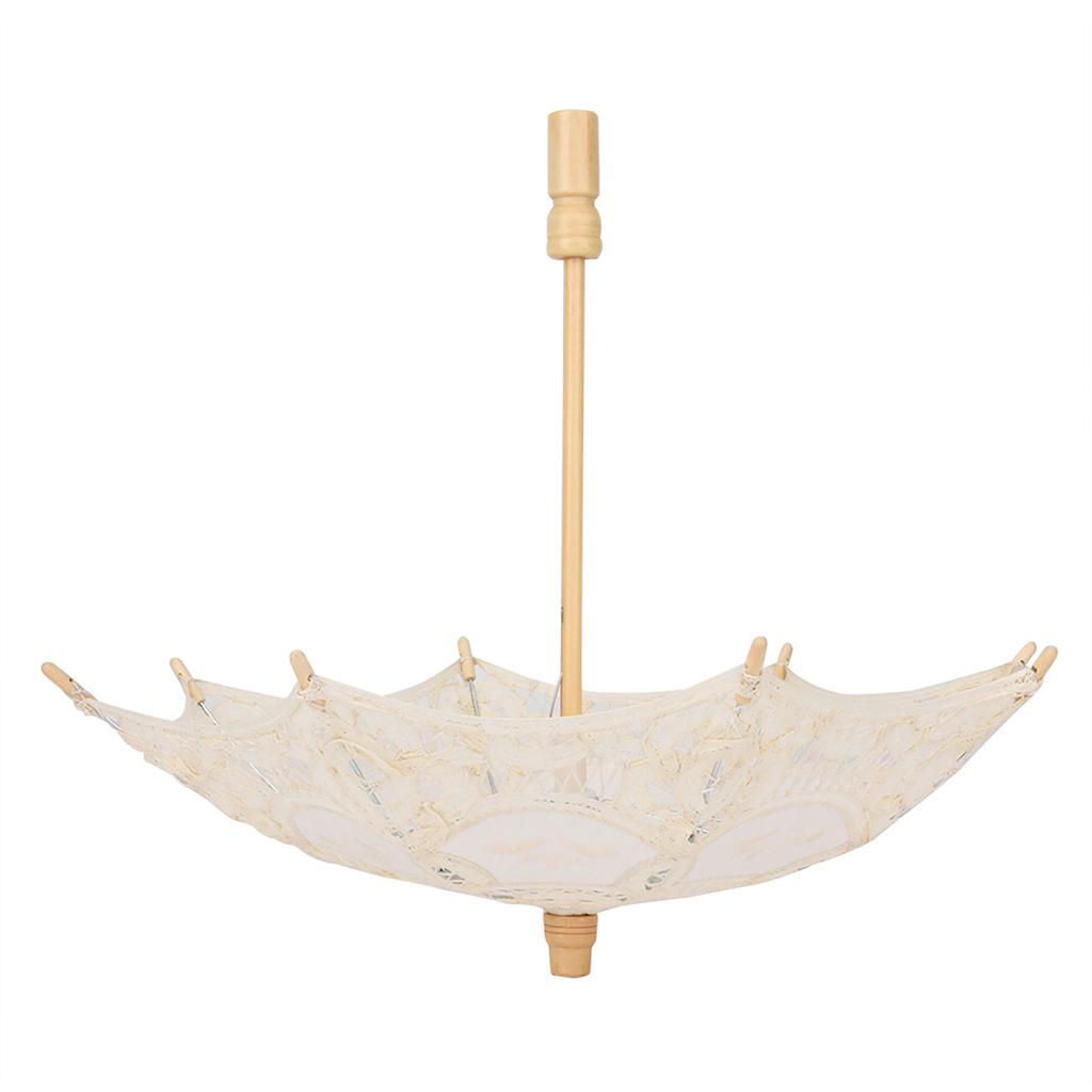 Bridal Lace Cotton Umbrella for Wedding Parties Dancing Photography Prop