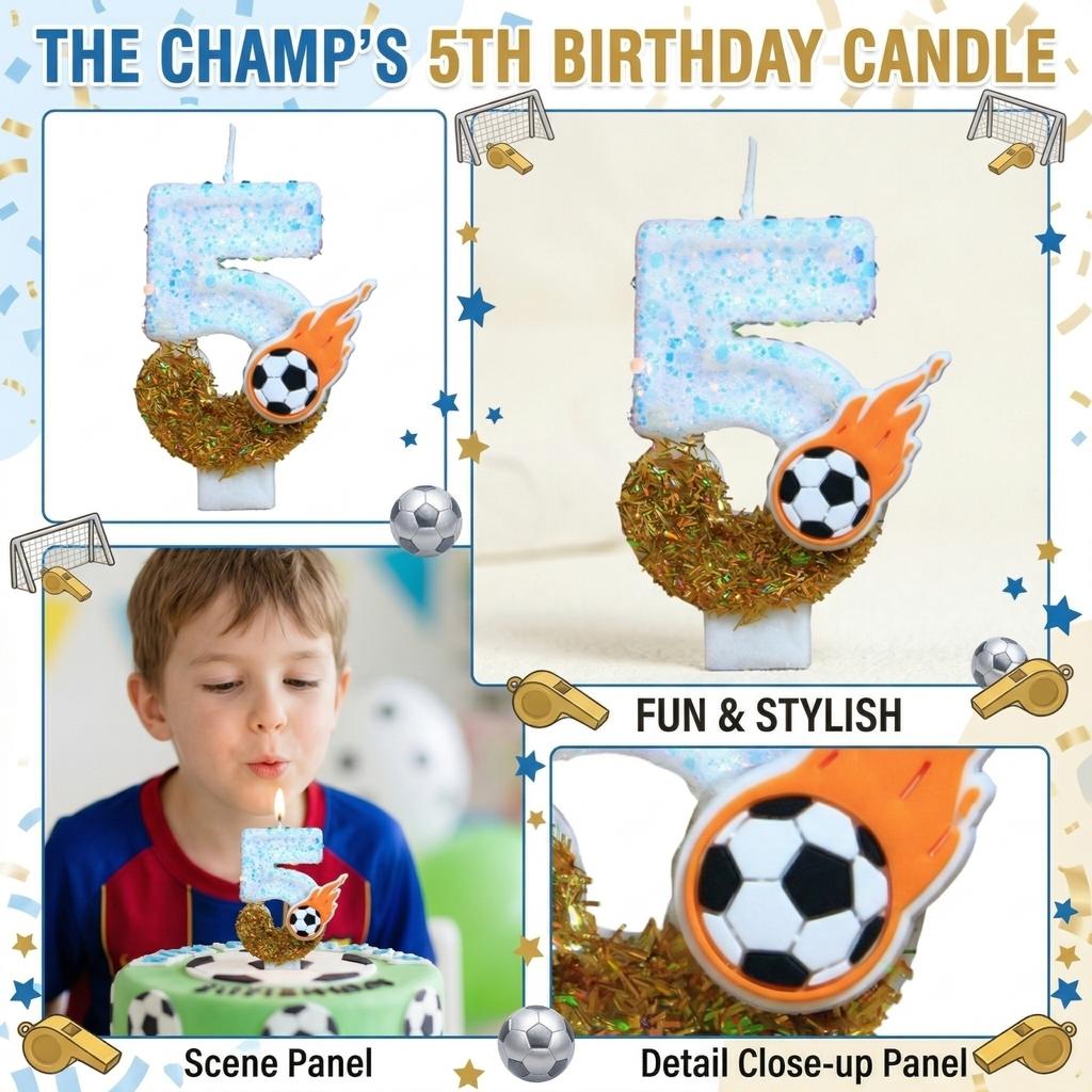 Fashion Cartoon Creative Birthday Candles Party Digital Candles