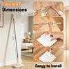 Automatic Cloth Changing Hands-Free Mini Mop, Snap Grip Lazy Mops ,Disposable Dust Mop with 4 Reusable Cloths, 360°Rotating Head Long Handle Stick
