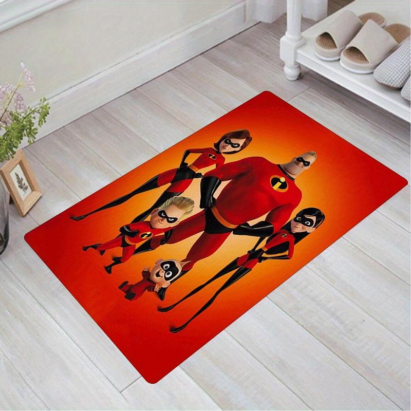 

1pc The Incredibles Pattern Area Rug Soft Flannel Floor Mat for Living Room,Office,Bedroom and Carpet,Sofa Coffee Table Floor Mat 60cm by 90cm