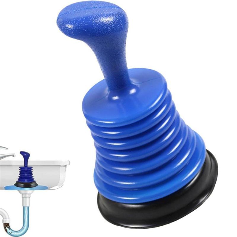 Compact Drain Plunger for Quick and Easy Clog Removal in Sinks, Bathtubs, and Small Drains